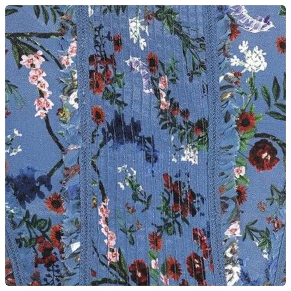 ALICE + OLIVIA Marta Floral Mock Neck Midi Dress - Picture 5 of 14